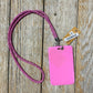 Pink Rhinestone Lanyard