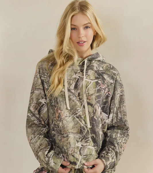 Camo French Terry Hoodie OVERSIZED