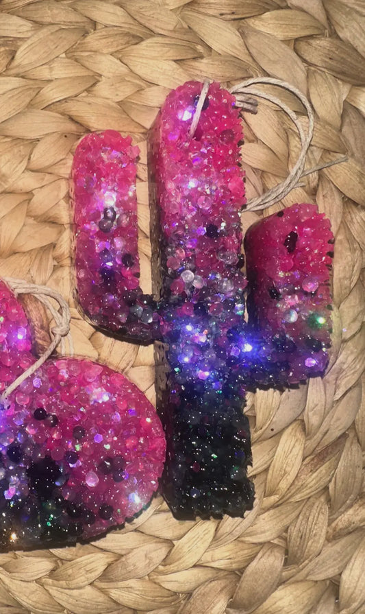 Strawberry Leather Cactus Freshie