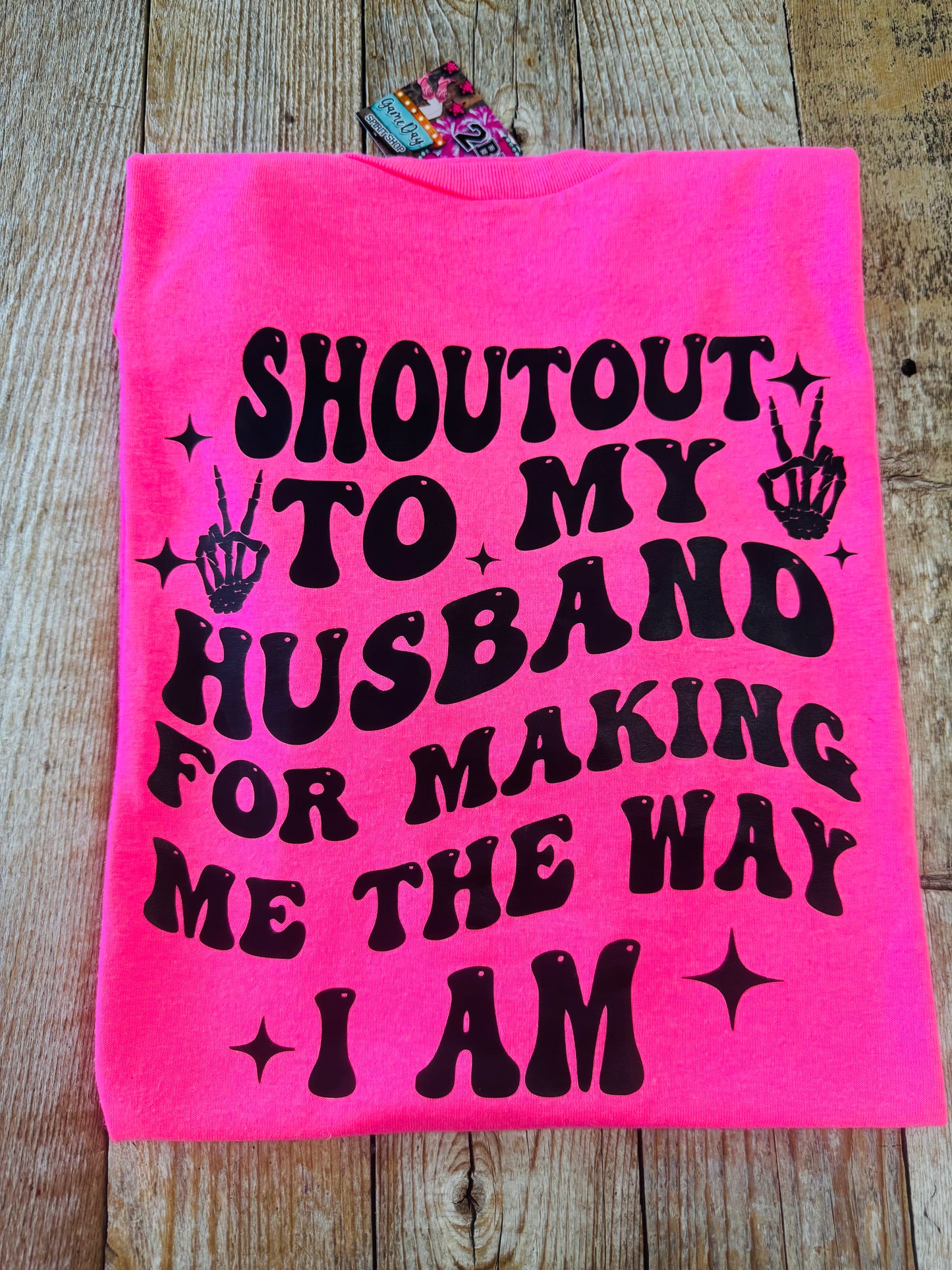 Shoutout Out to My Husband Tee