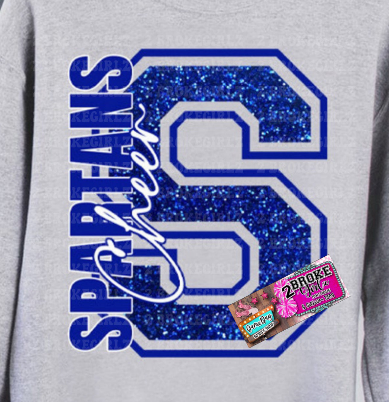 Spartans Cheer Tee/Sweatshirt