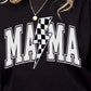 MAMA Checkered Lightning Bolt Tee