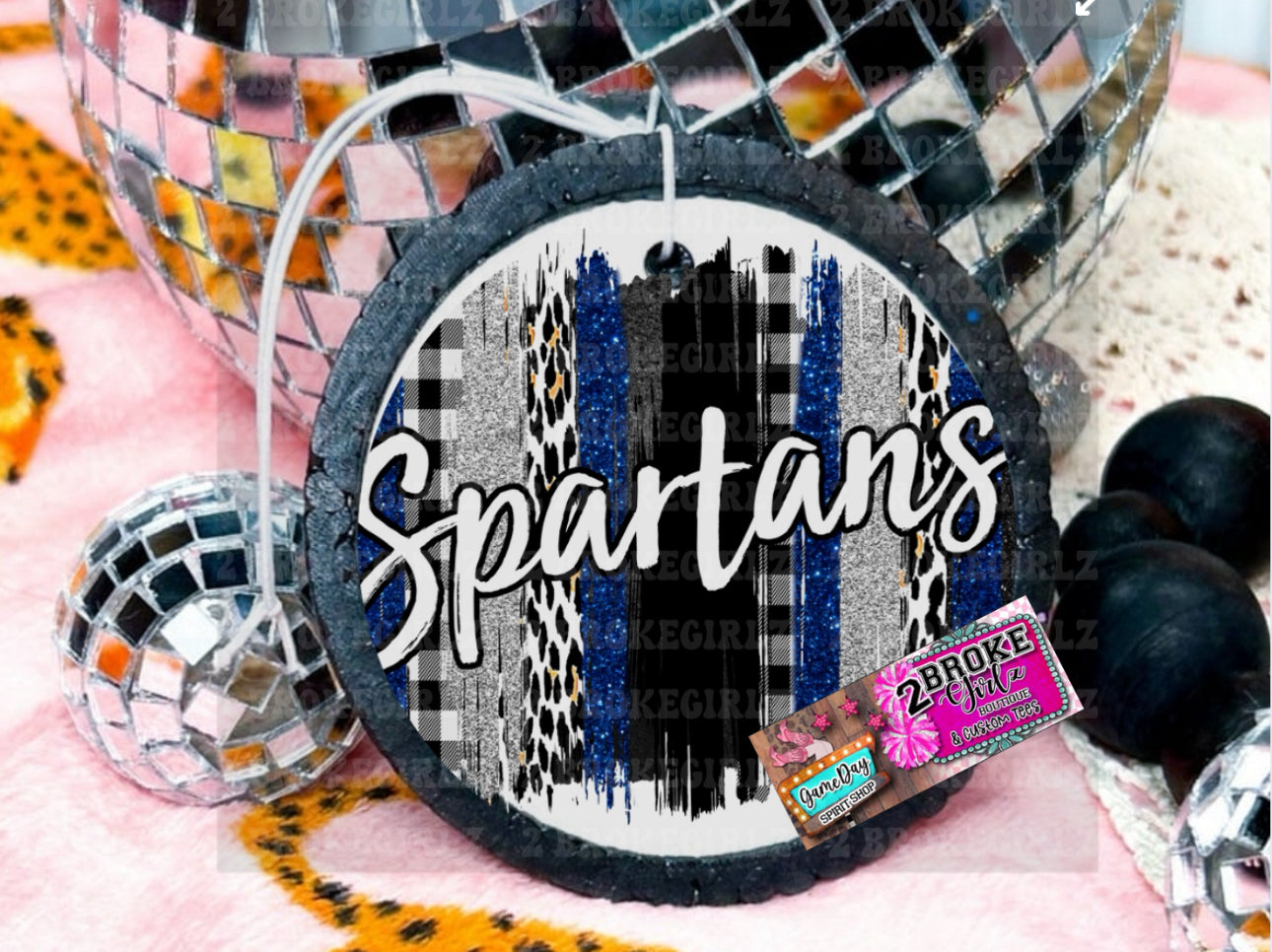 Spartans Glitter Freshie