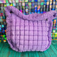 Puffer Quilted Handbag - Lavender