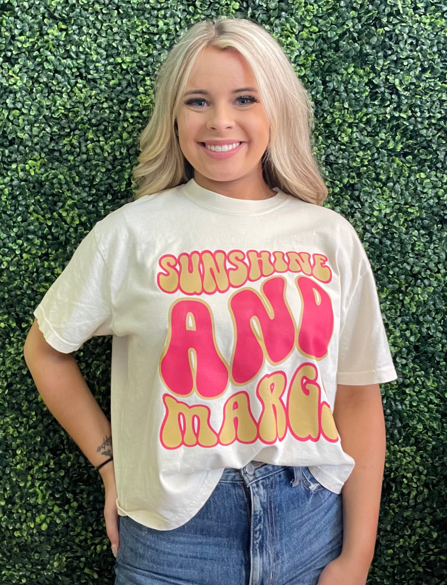 Comfort Colors Sunshine & Margs Crop