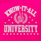 Know It All University Tee