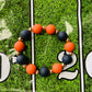 Orange & Black Beaded Bracelet