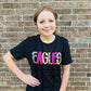 Eagles Pink Leopard Print Mascot