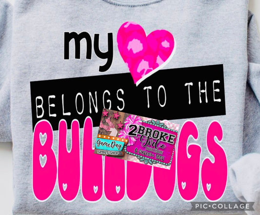 My Heart Belongs to the Bulldogs - Graphic Tee