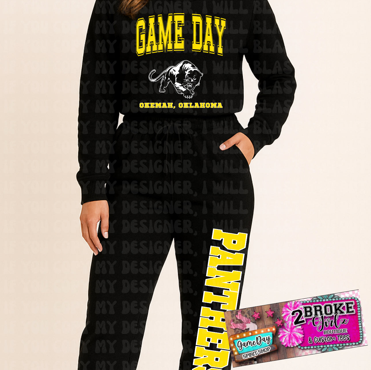 Game Day Panthers Tee or Sweatshirt