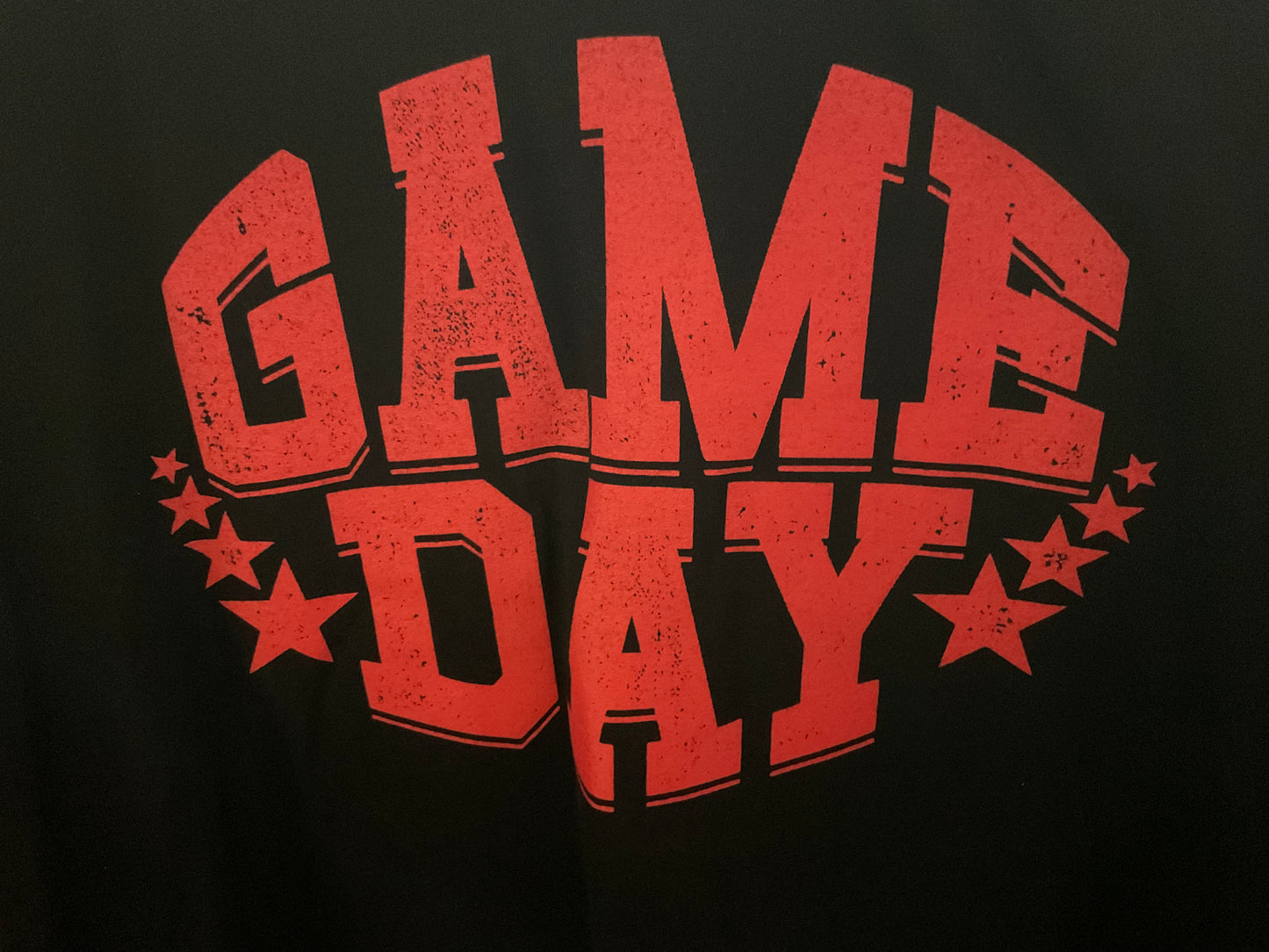 Red & Black Gameday Mom Cropped Tee