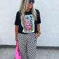 Checkered Wide Leg Pants