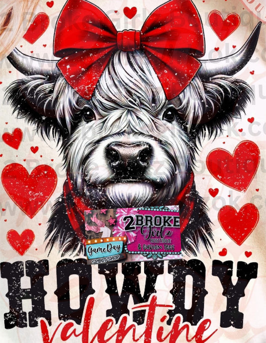 Howdy Valentine - Cream Tee or Crewneck