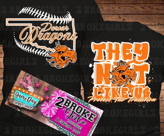 Dewar Dragons Baseball Tee