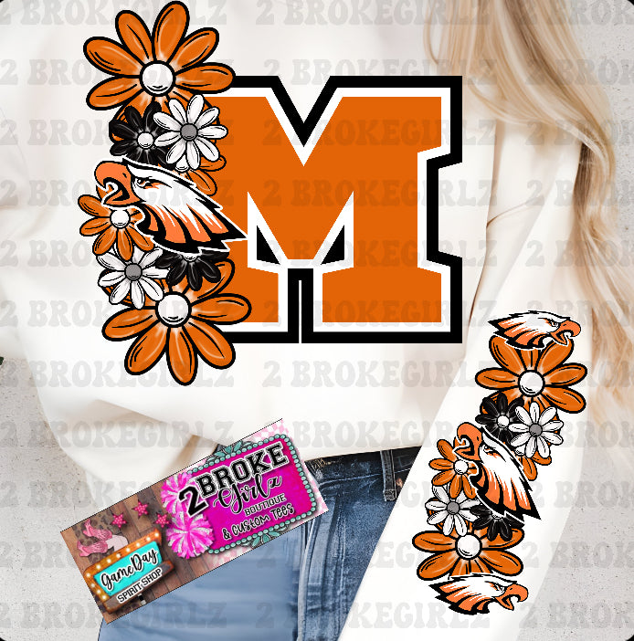 Eagles Floral Tee/Sweatshirt