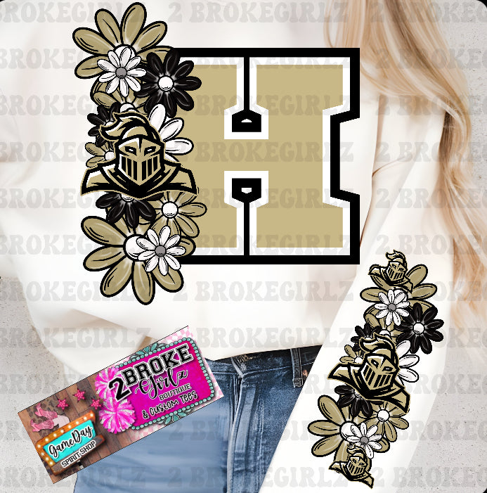 Knights Floral Tee/Sweatshirt