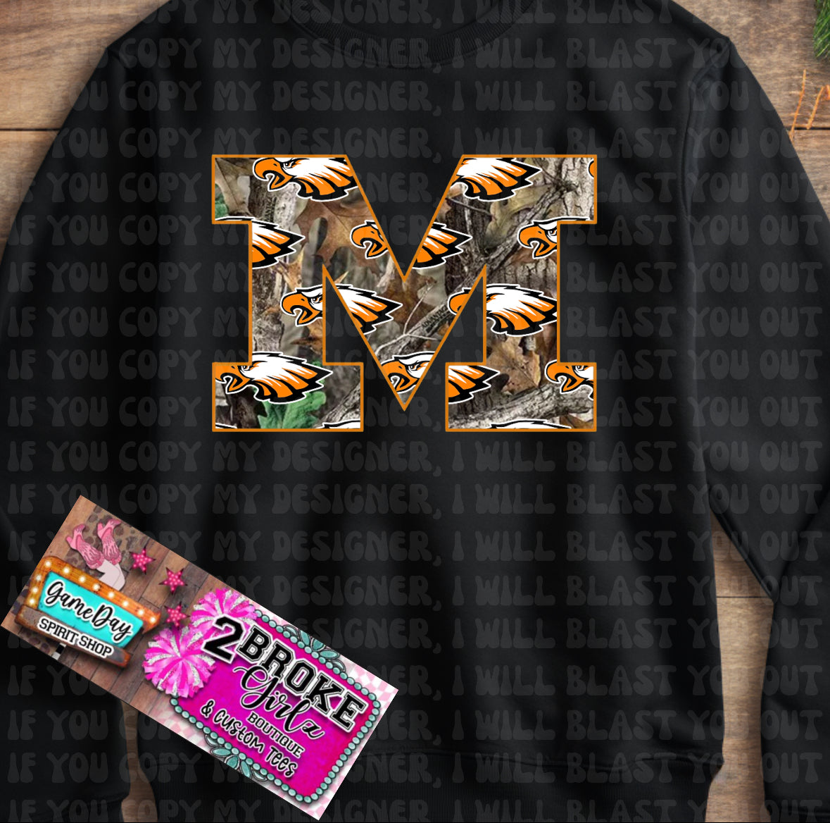 Morris Eagles Camo Tee/Sweatshirt