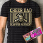 Custom Cheer Dad Tee Leave Mascot In Notes At Checkout
