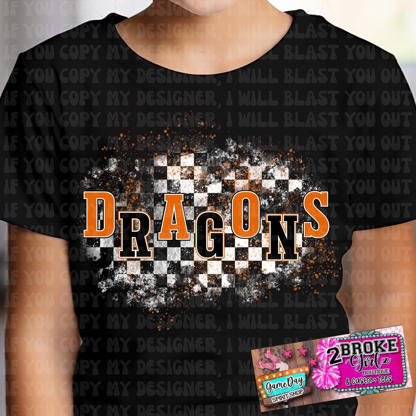 Custom Paint Splatter Graphic Tee