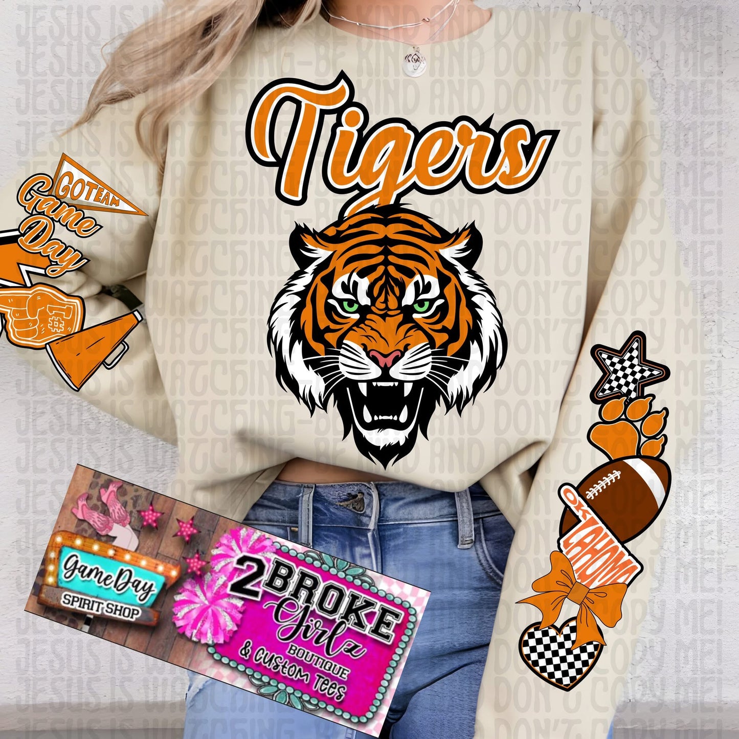 Custom Sideline Spirit Sweatshirt