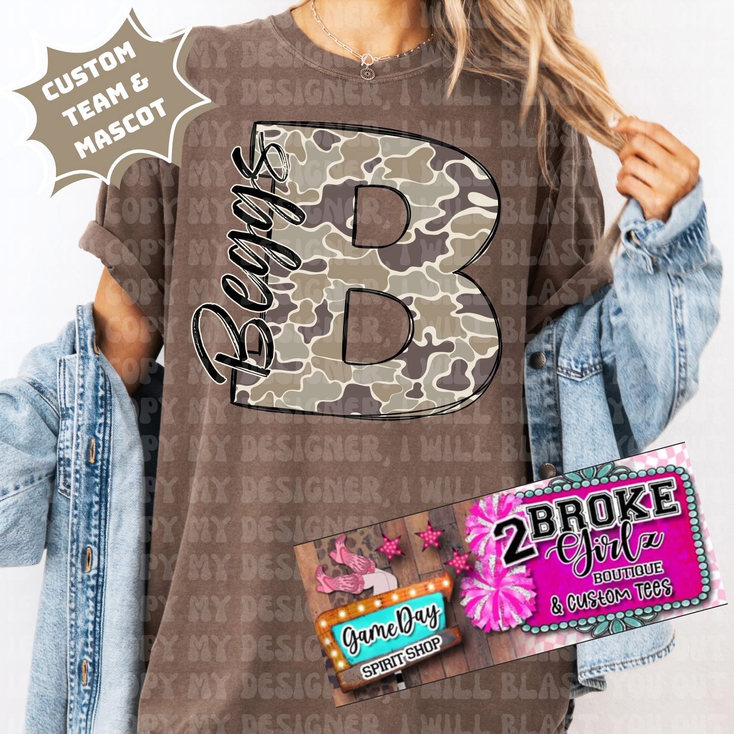 Beggs Camo Comfort Color Tee