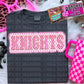 Custom Pink Checkered School Spirit Comfort Color Tee
