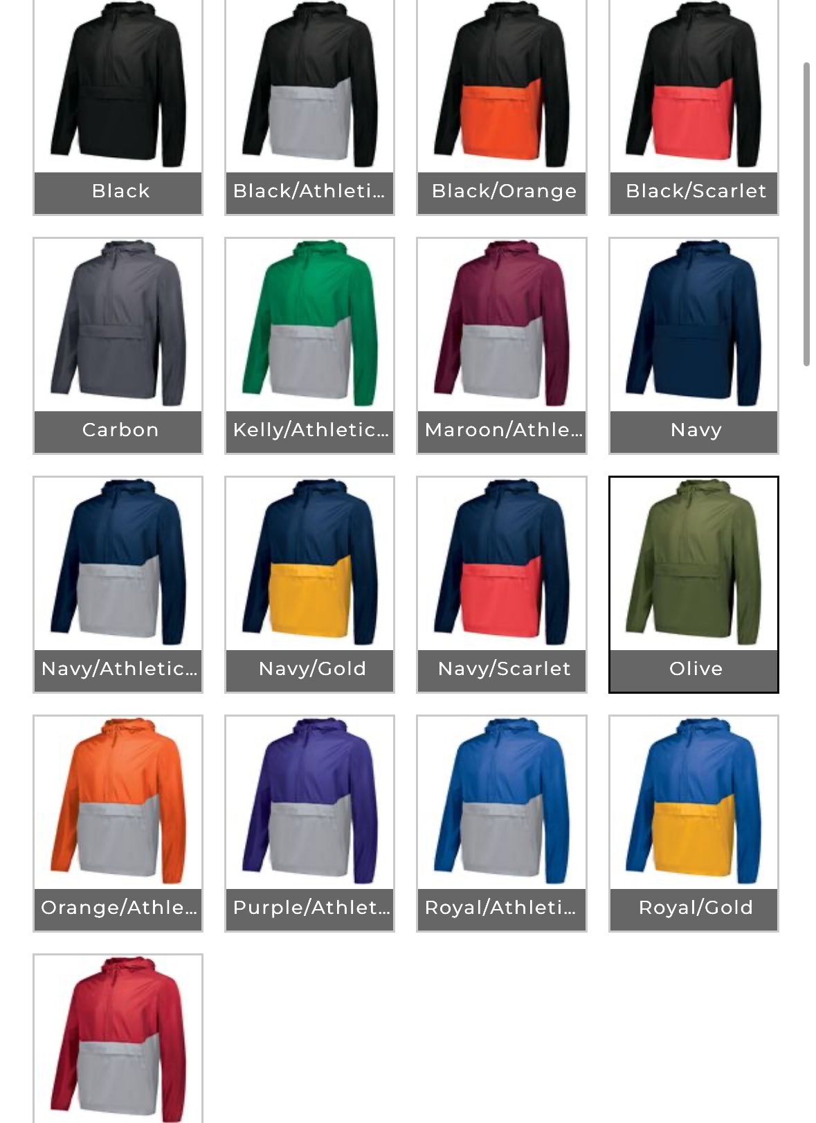 Customize Pack Pullover Raincoat