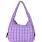 Puffer Quilted Handbag - Lavender