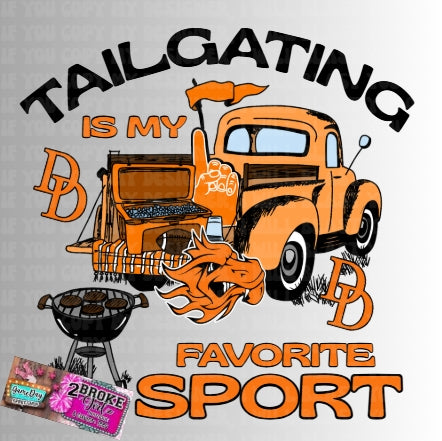 Tailgating is my favorite sport-Dewar Dragons PNG