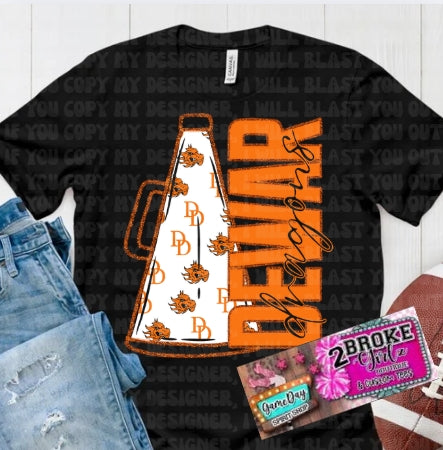 Dewar Dragons Game Day Cheer Faux Glitter PNG