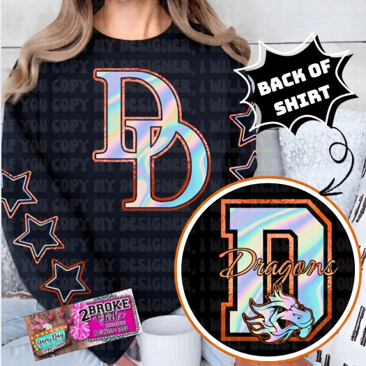 Hologrpahic Dewar Dragons-3 PNG set