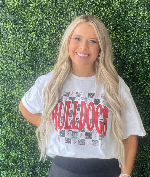 Bulldog Checkered Tee