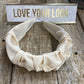 Cream headband