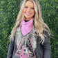 Pink Rhinestone Bandana