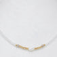 Glass Bead, Freshwater Pearl, Metal Ball Choker Necklace